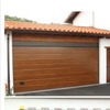 Puerta garaje pvc color madera