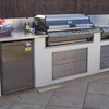 Cocina exterior de obra