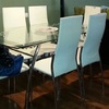 Retapizar 6 sillas de comedor con piel real blanca
