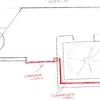 Cerramiento de aluminio y vidrio con puerta en golfas