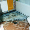 Suelo 3d de ¿porcelanato liquido? para reformar vivienda de 60 m2 en barcelona