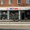 Instalacion de dos focos en exterior de comercio