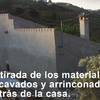 Excavación suelo casa para cimentaciones en suelo de roca