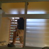 Acristalar una galería en aluminio blanco