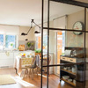 Puerta hierro y cristal - estilo industrial