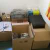 Mudanza de cajas y biciletas