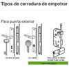 instalar cerradura de empotrar en puerta de salón.